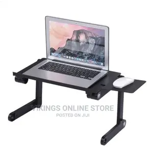 Foldable Laptop Table Stand Adjustable With Mousepad Fan