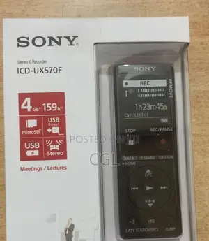 Sony Stereo Voice Recorder Icd Ux570f