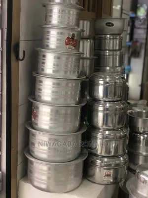 Virgin Aluminum Serving~8pc Set With Covers