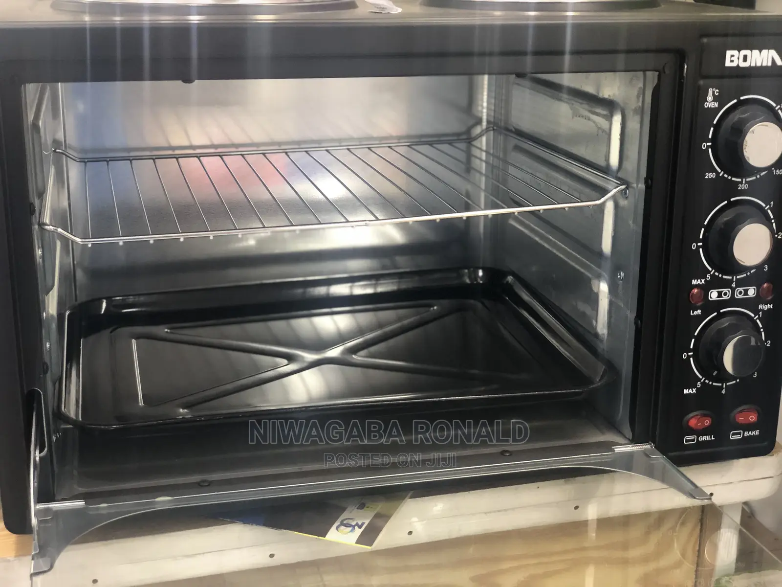 35L Microwave Oven With Two Hotplate on Top