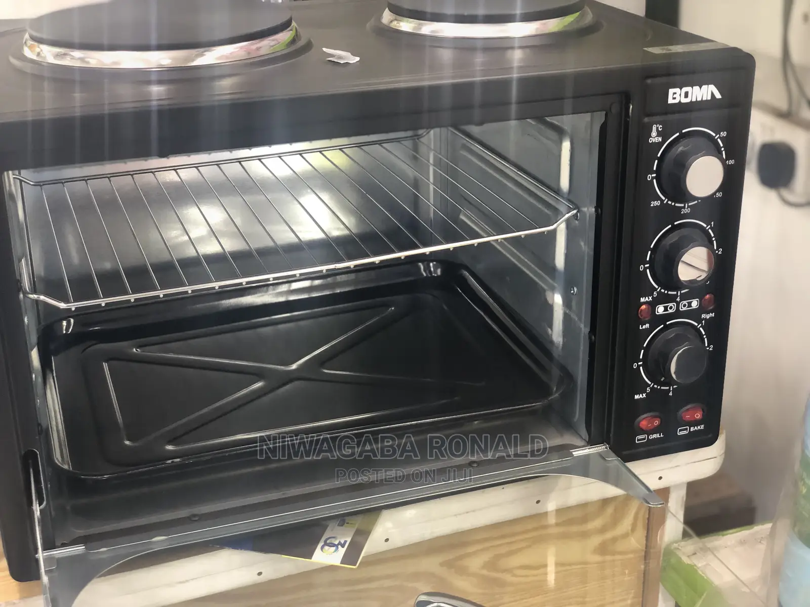 35L Microwave Oven With Two Hotplate on Top