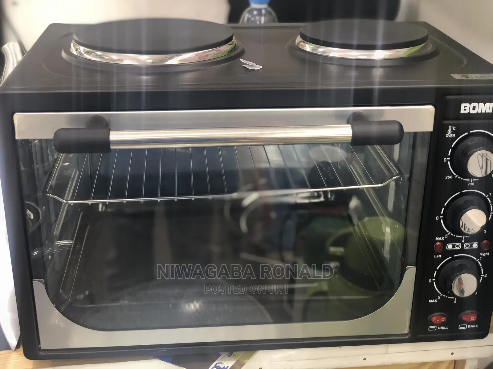 35L Microwave Oven With Two Hotplate on Top