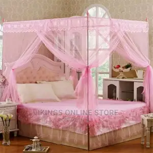 Mosquito Net 4 Stands - Pink