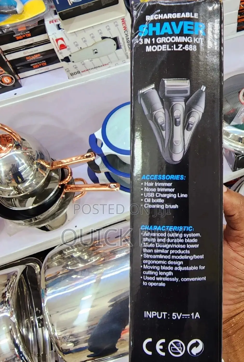 New 3 in 1 Rechargeable Shaver/Grooming Kit