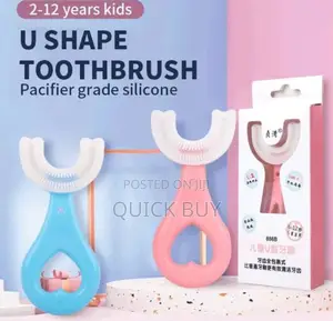 Soft U Shaped Kids Toothbrush, for Tooth Cleaning