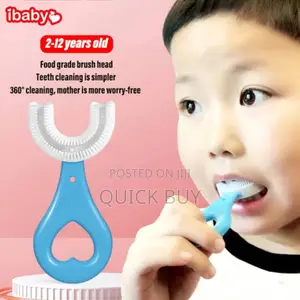 Soft U Shaped Kids Toothbrush, for Tooth Cleaning