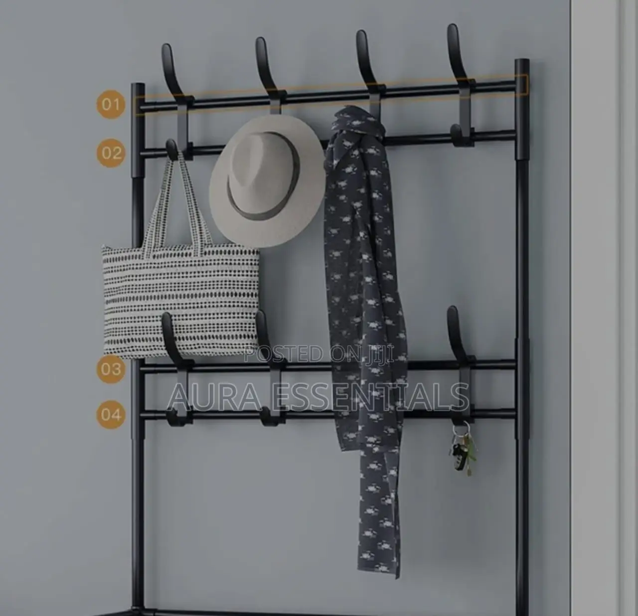 Metallic Shoe Rack
