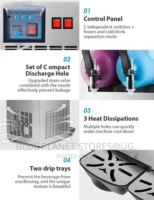 Double Electric Automatic Slushy Machine || 12L × 2 || 1050w