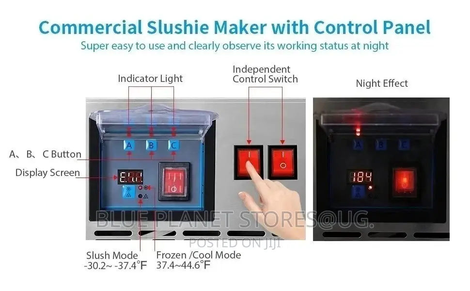 Double Electric Automatic Slushy Machine || 12L × 2 || 1050w