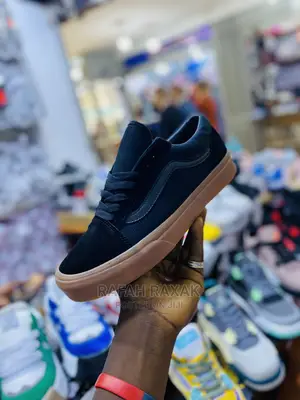 Original Black/Brown Vintage Old Skool Vans Off the Wall