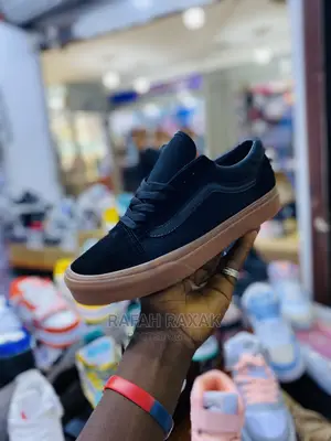 Original Black/Brown Vintage Old Skool Vans Off the Wall