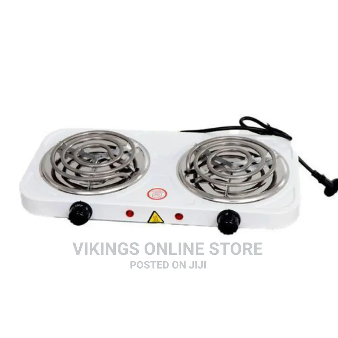 Double Burner Electric Coil Hot Plate -