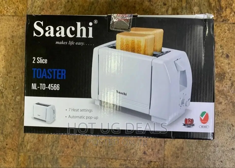 2 Slice Electric Bread Toaster -Saachi
