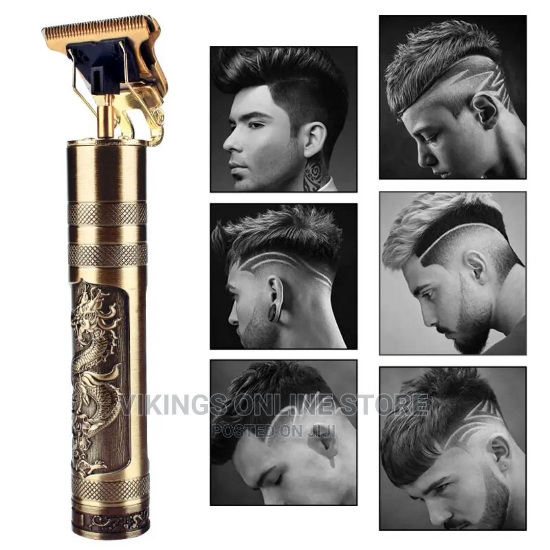 Dragon Monster Rechargeable Metal Hair Clipper Gold