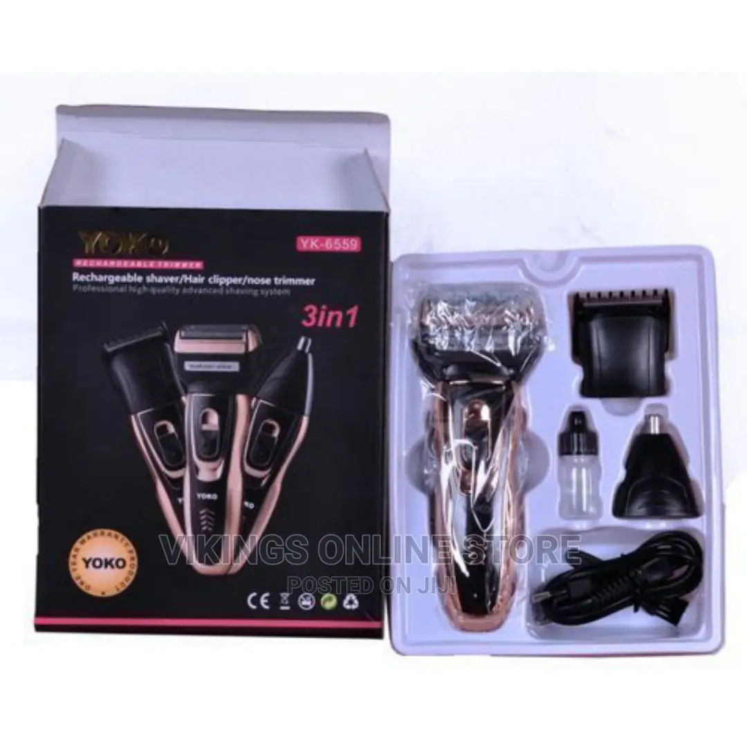 3 in 1 Rechargeable Hair Clipper+ Smoother + Nose-Hair Kit