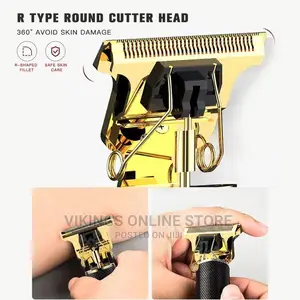 Black Grid USB Rechargeable Electric Hair Clipper