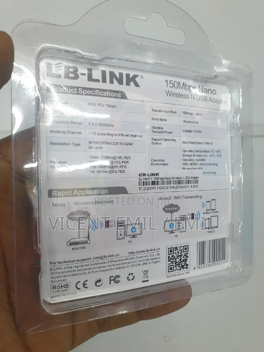 Lb-link Wireless USB Adapter/ Dongo