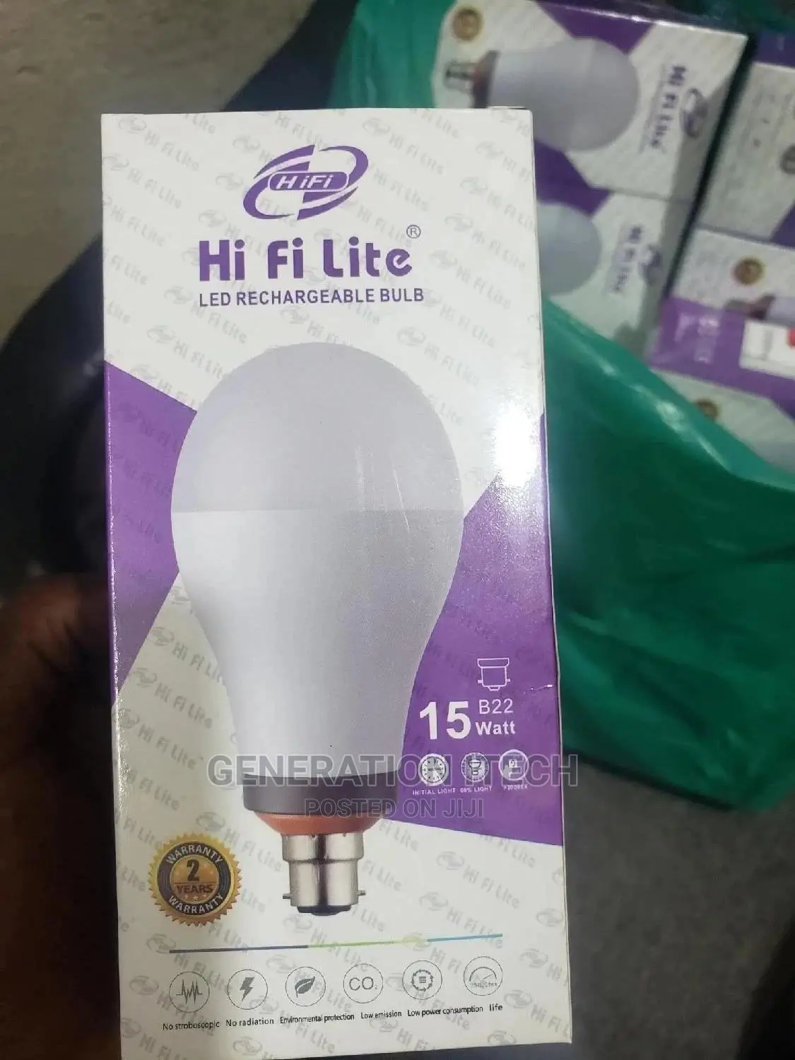 15W Led Rechargeable Bulb - Hi Fi Lite