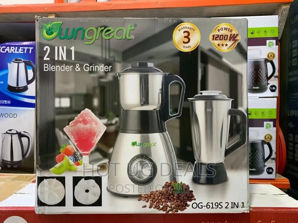 Stainless Steel Blender 1.5L 2in 1