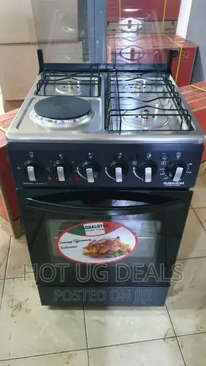 Gas Cooker 3 Gas + 1 Electric/ Ignition Up,Down Oven 50x50cm