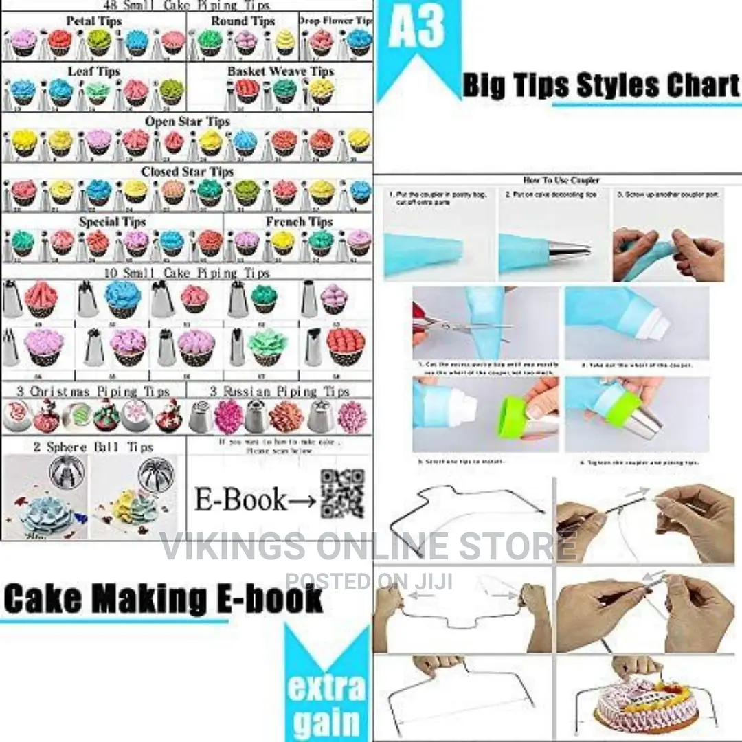 288 Pieces of Cake Baking,Decorating Kit Set.