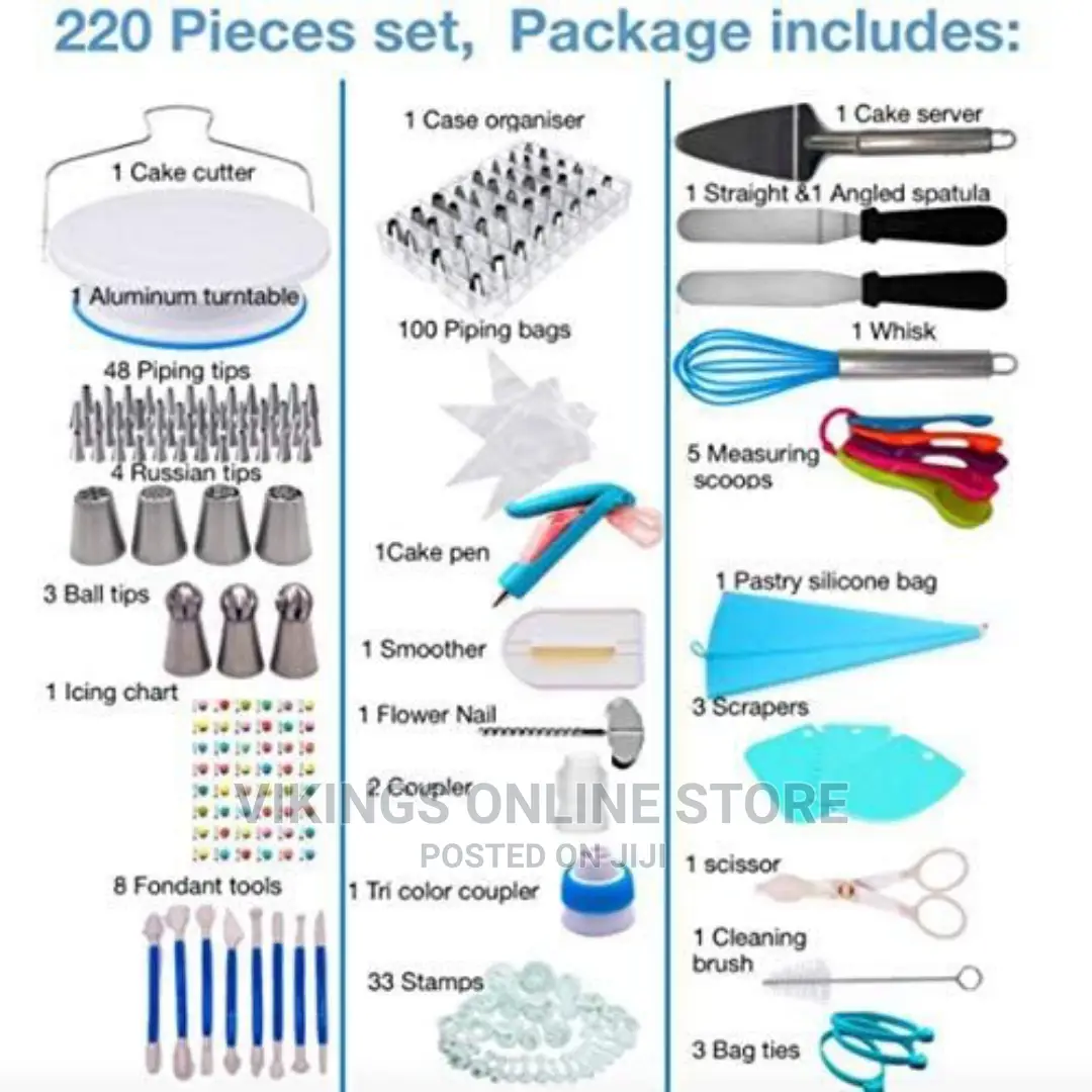 260 Pieces of Cake Baking,Decorating Kit Set