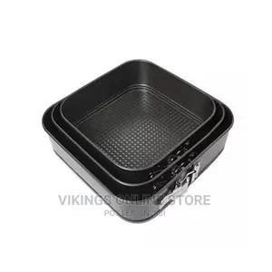 3pcs Square Cake Mould Non-Stick Bakeware Set Bread Pan