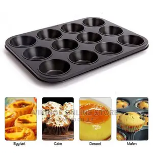 Cupcake Baking Tray 12 Holes Mold