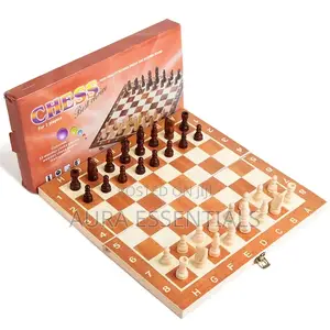 3 In1 Foldable Wooden Draft, Chess and Backgammon(Big Size)