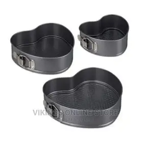 3pcs Heart-Shaped Cake Mould Non Stick Bakeware Set -