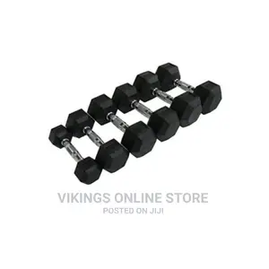 Pair of Rubber Coated Dumbbells