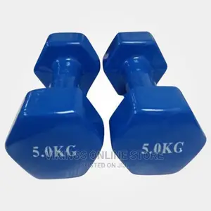 Pair of 5 Kg Vinyl Dumbbells