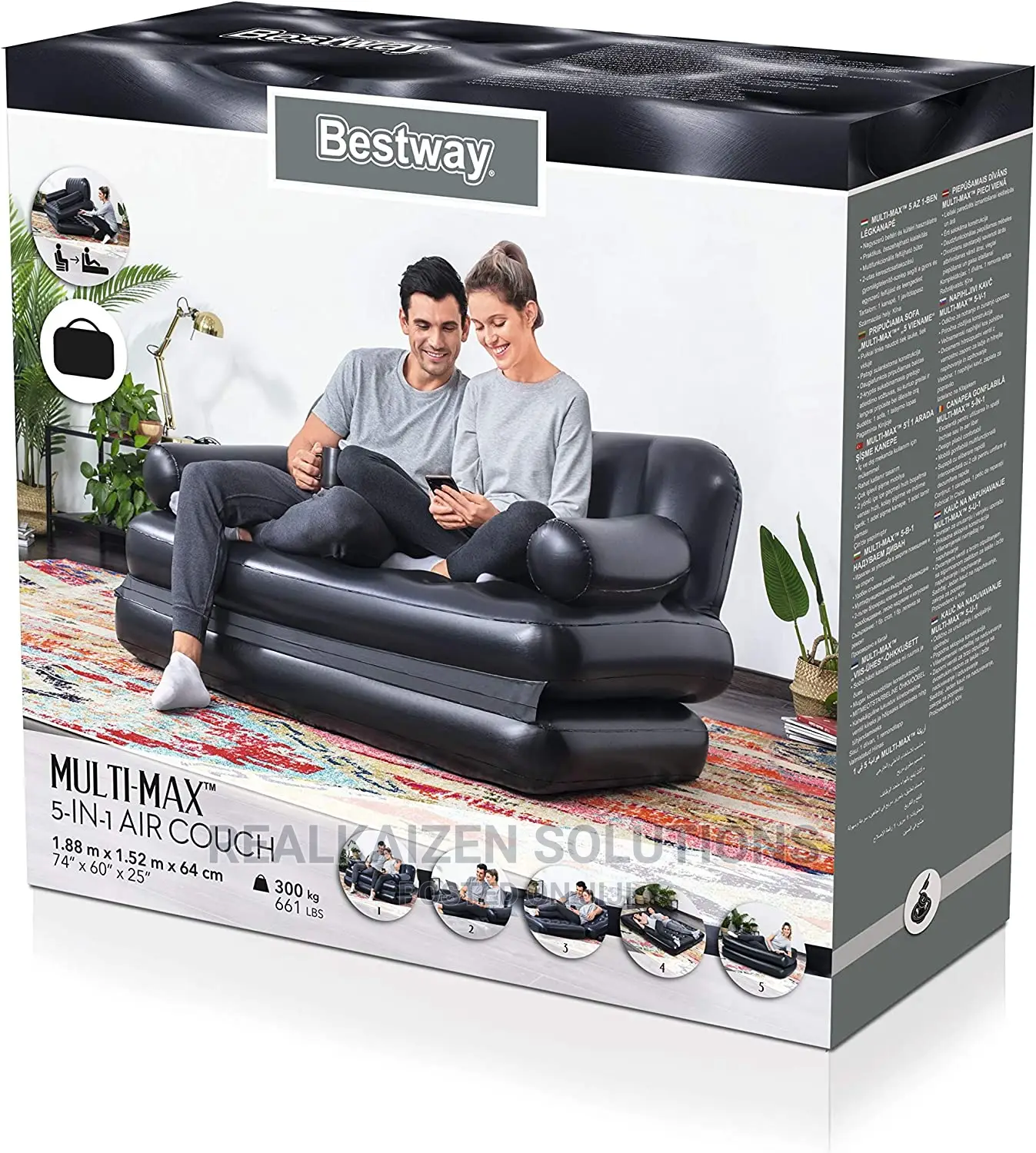 BESTWAY 5 in 1 Multi Purpose Air Sofa Couch