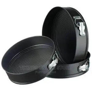 Set of 3 Round Non-Stick Baking Mould Pans-