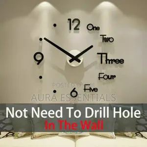 Modern Large 3D Wall Watch