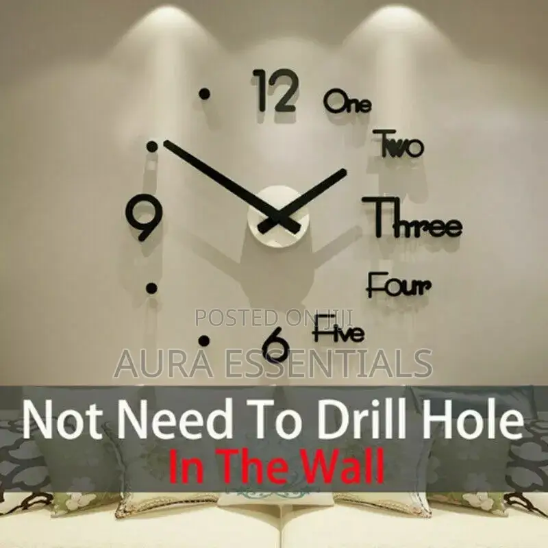Modern Large 3D Wall Watch