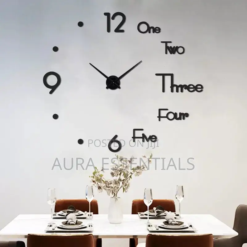 Modern Large 3D Wall Watch