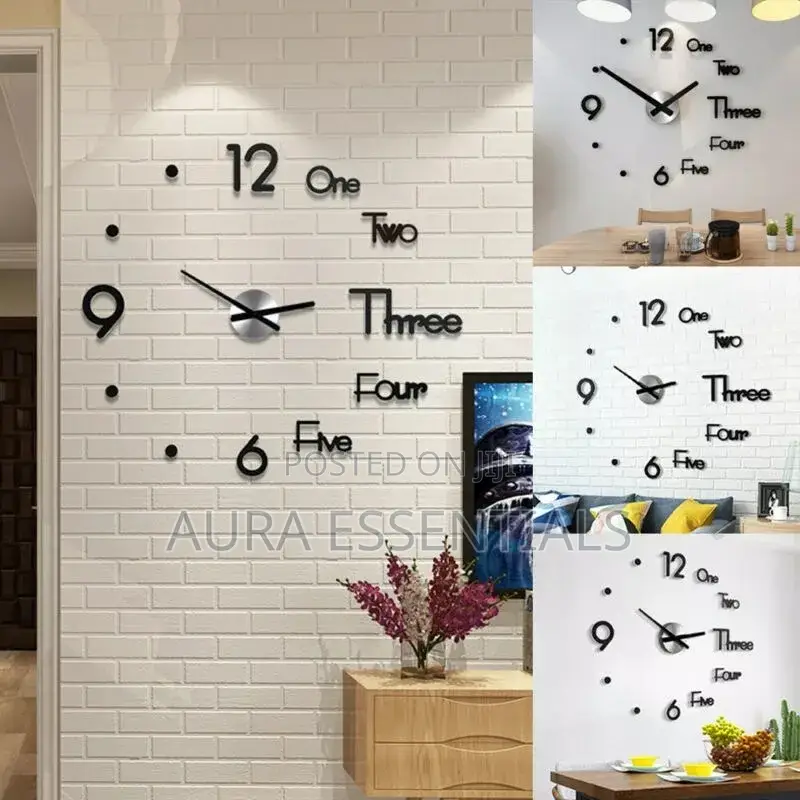 Modern Large 3D Wall Watch