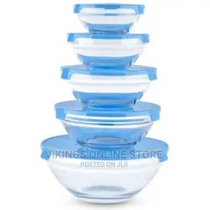5pc Glass Bowls - Clear