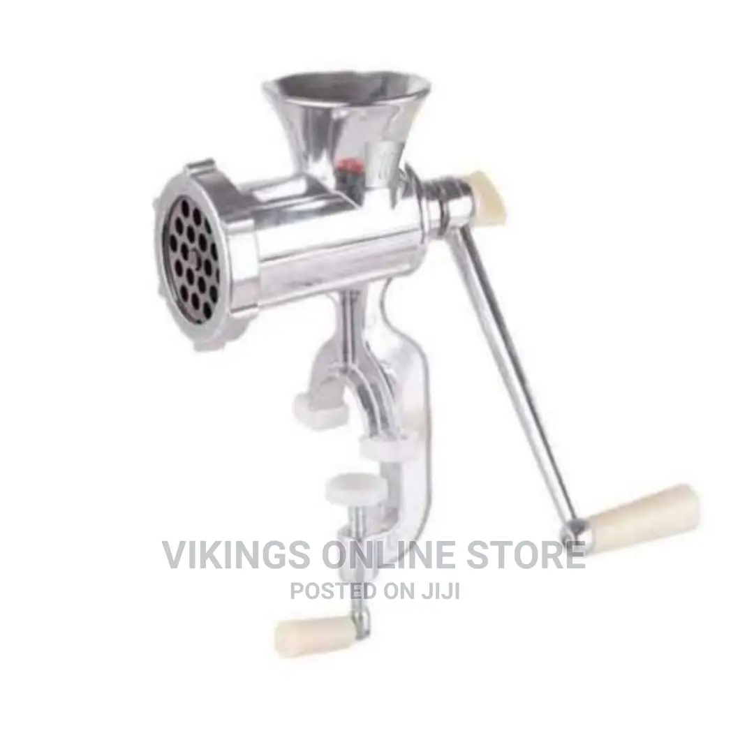 Multifunctional Manual Meat Mincer Chopper-Silver