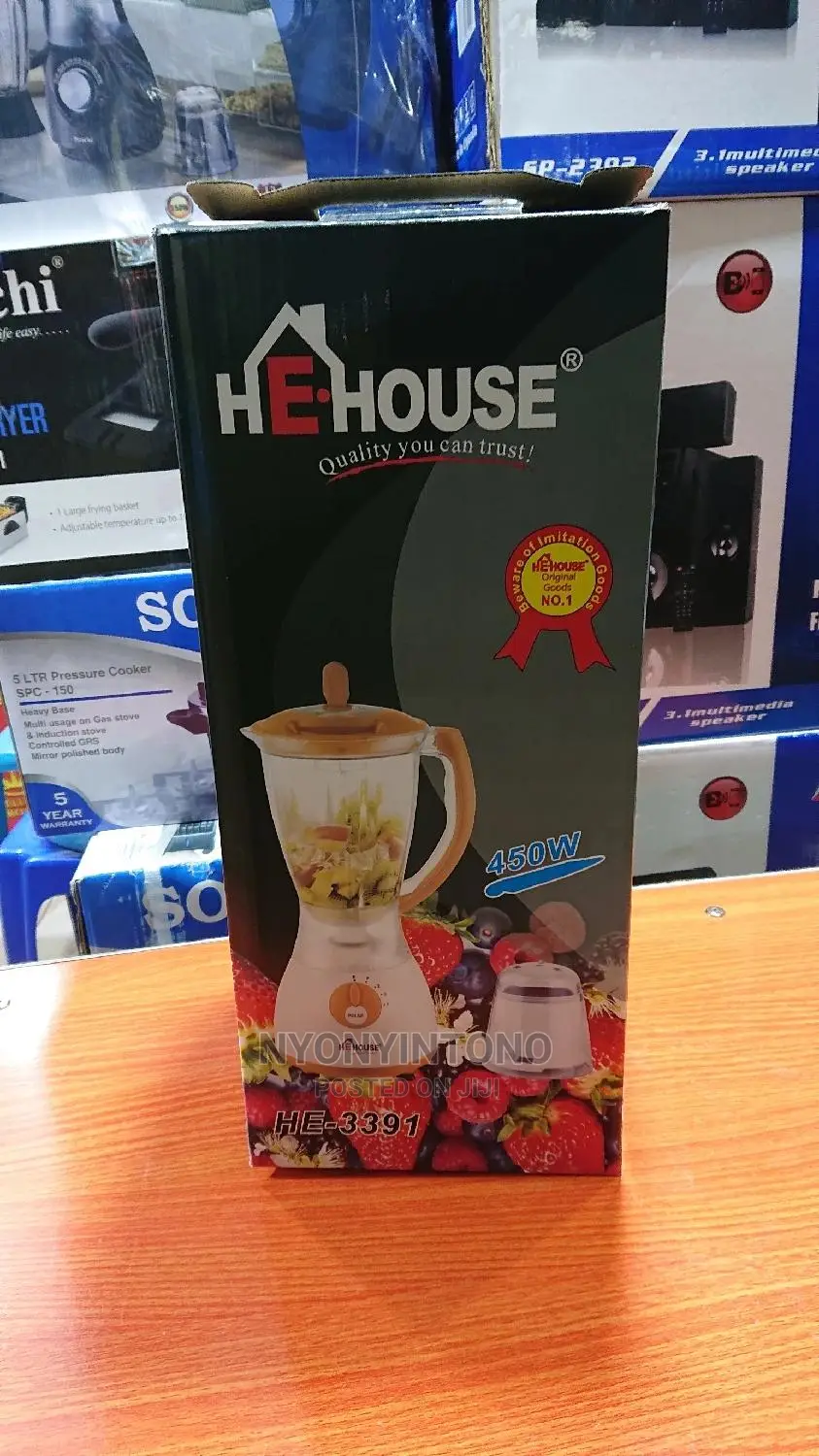 Original He House High Quality 2 in 1 Juice Blender