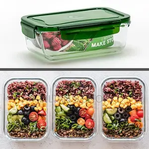3pcs Lunch Box Separate Glass Bowl 3pcs