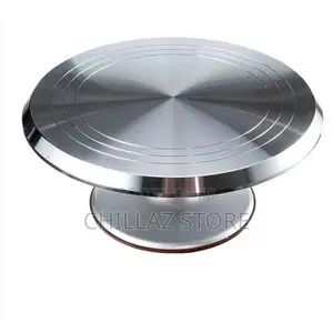 Metallic Cake Stand Turntable