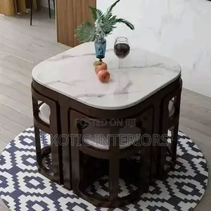 Mahogany Dining of 4seater With Granite Top Call