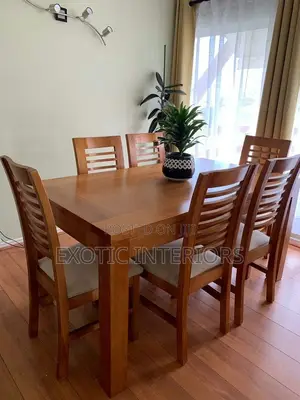 Mahogany Wood Dining of 6seater Call