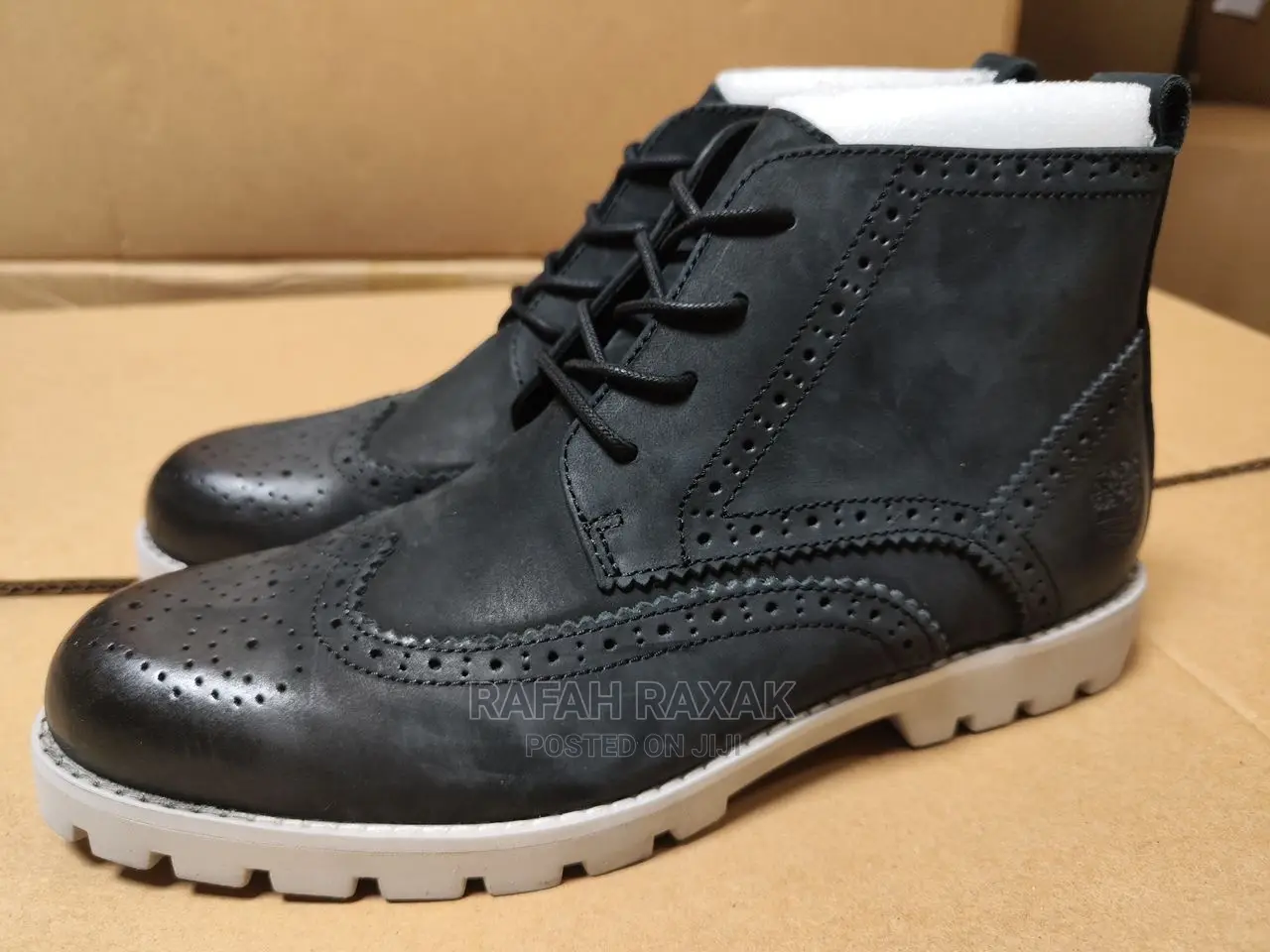 Original Black Timberland Casual Oxfords Boots