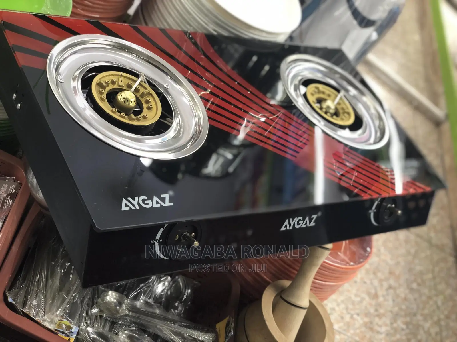 Double Glass Gas Plate
