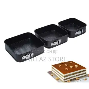 3pcs Square Mould Cake Bakeware Pans