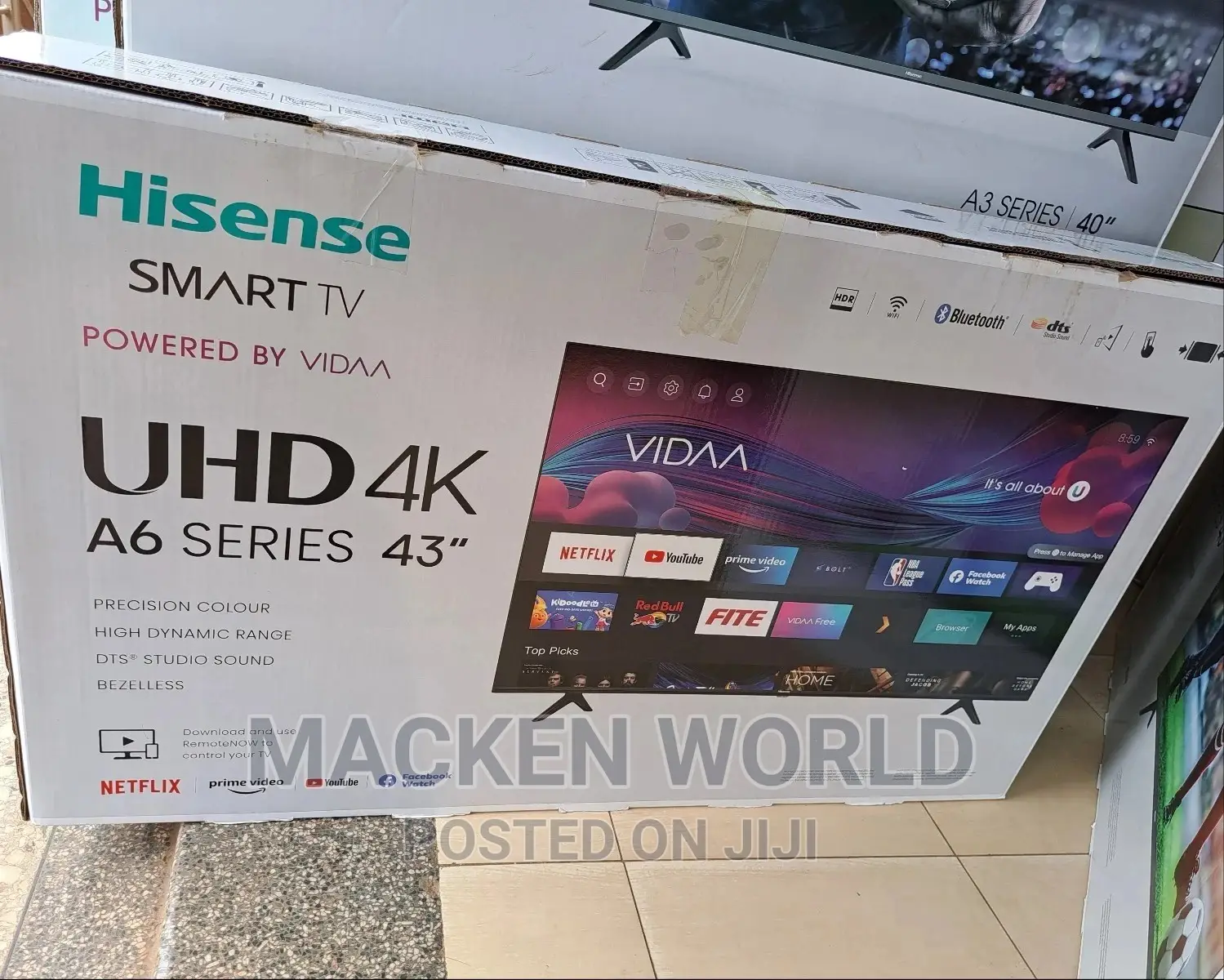 43 Hisense Smart 4k UHD Frameless