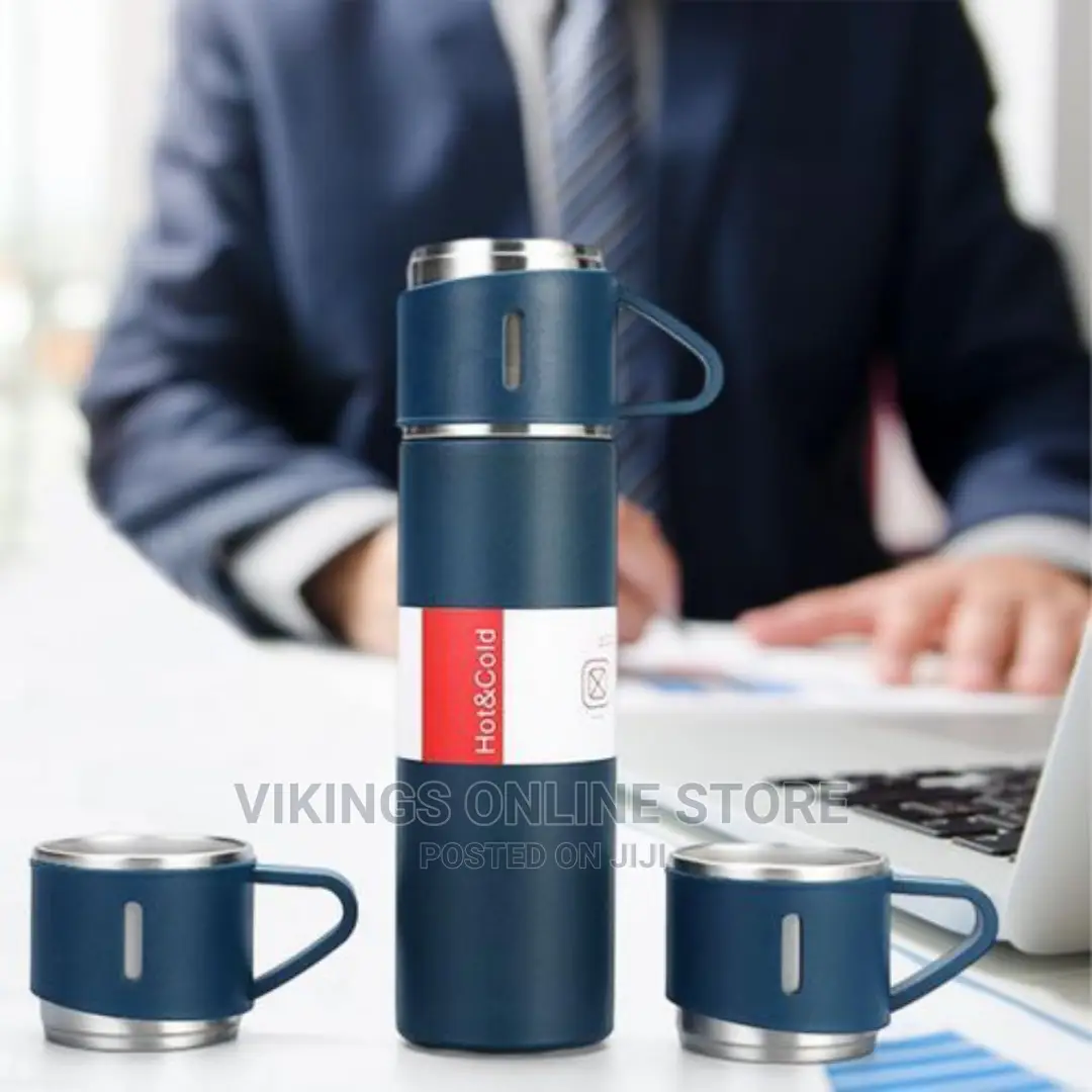 Portable Vacuum Bottle Tea Infuser Bottle Travel Mug Set